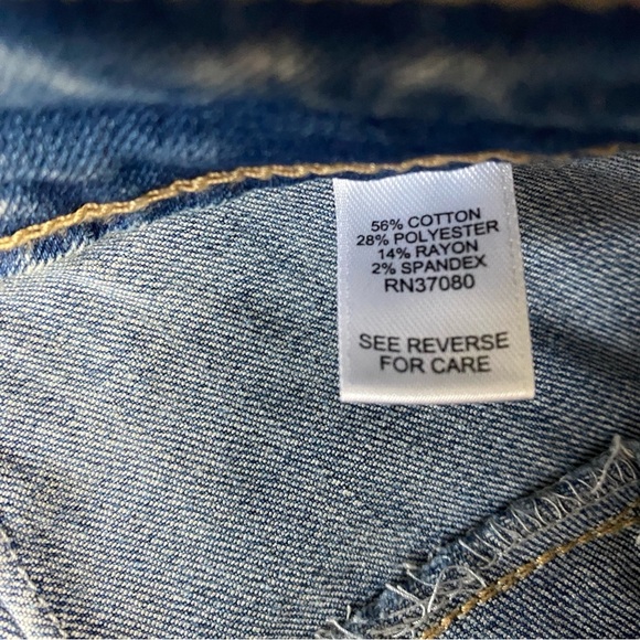 EST. 1946 DENIM Jeans Tie Waist Women’s Size 14 High Rise Skinny Medium Wash - Picture 3 of 6